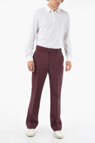 Pantaloni Chino In Lana Regular Fit