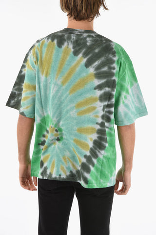 Tye-dyed T-shirt with K-TIGER Print