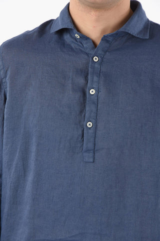 Camicia TYLER in Lino a Tinta Unita