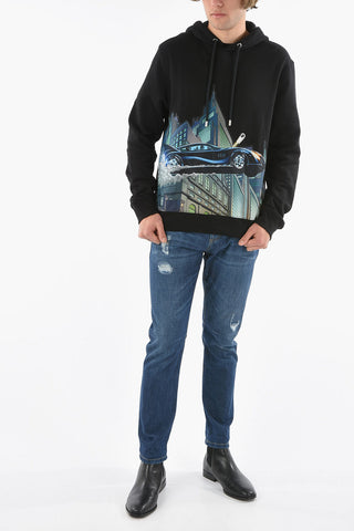 DC COMICS Brushed-cotton Hoodie with BATMAN Print