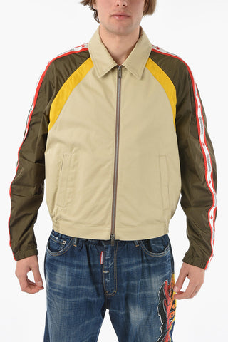 SPORT HYBRID TAPE Bomber with Contrasting Nylon Sleeves