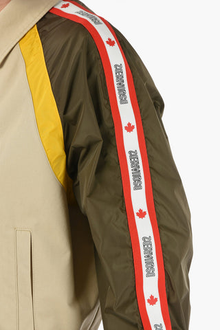 SPORT HYBRID TAPE Bomber with Contrasting Nylon Sleeves