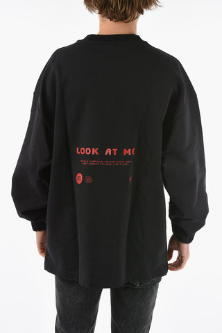 HOT ANIMALIER Oversized EYES TALK Sweatshirt with DG Logo
