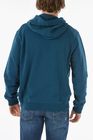 Hoodie CURB with Fringed Logo Embroidery