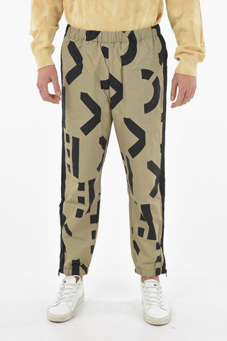 Nylon Jogger with Monogram Print