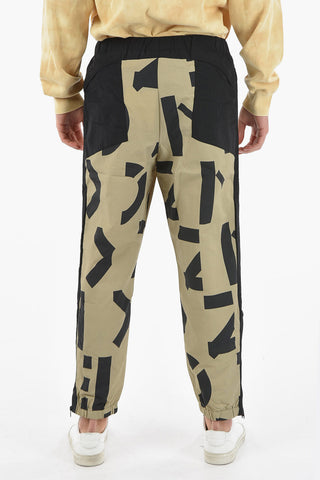 Nylon Jogger with Monogram Print