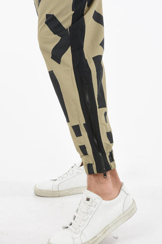 Nylon Jogger with Monogram Print