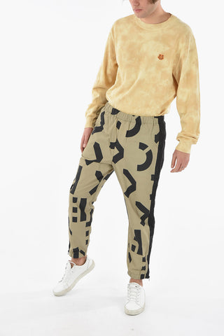 Nylon Jogger with Monogram Print