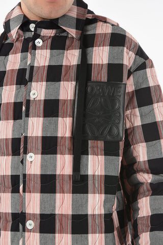Quilted Overshirt with Hood