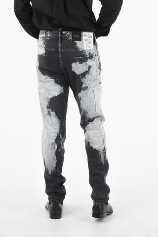 Tapered-fit COOL GUY Denims with Bleached Detailing 17cm