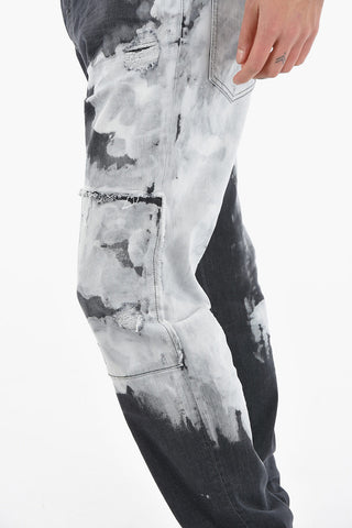 Tapered-fit COOL GUY Denims with Bleached Detailing 17cm