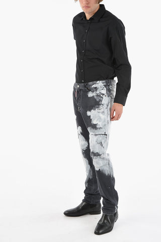Tapered-fit COOL GUY Denims with Bleached Detailing 17cm