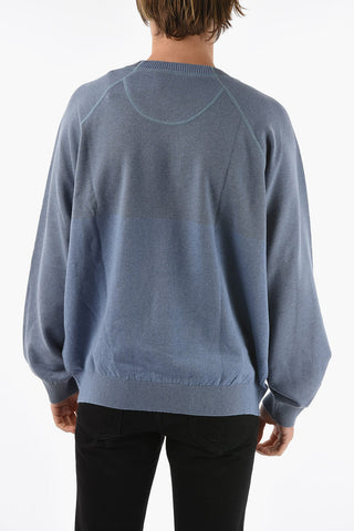 Wool-blend Sweater with Lettering Logo Print