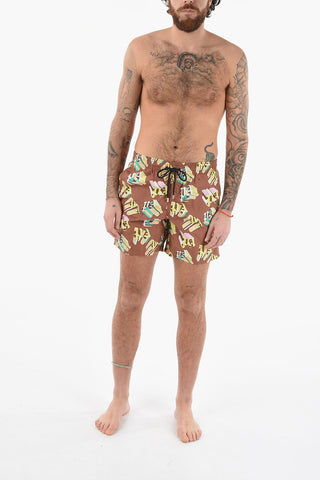 VILEBREQUIN Monogram Motif Swimshorts