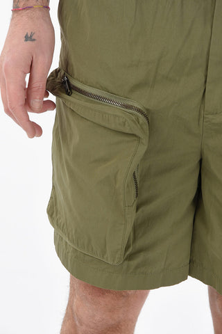 Drawstring Waist Tech-cotton Cargo Shorts