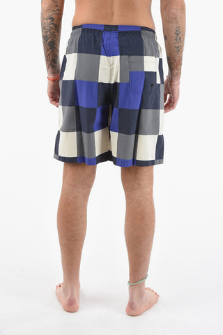 Checkered Motif CHECKBOARD Swimshorts