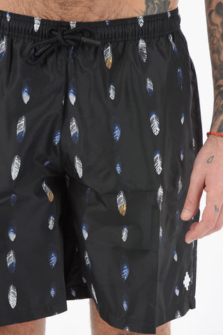 Nylon ALLOVER FEATHERS Swimshorts