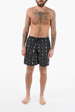 Nylon ALLOVER FEATHERS Swimshorts
