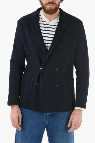 cotton notch lapel BIAGIO double-breasted blazer