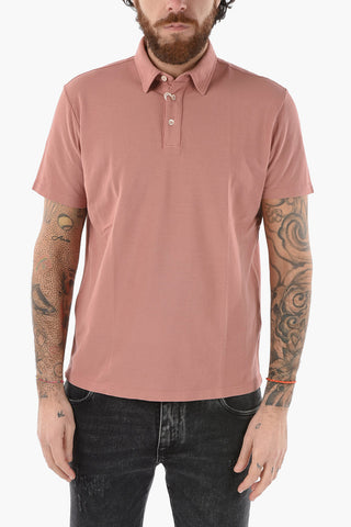 Solid Color Piquè Cotton SMITH Polo Shirt
