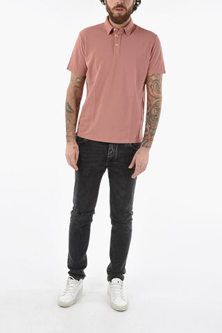 Solid Color Piquè Cotton SMITH Polo Shirt