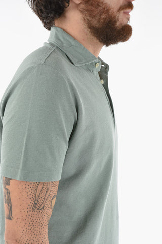 Piquet Linen and Cotton 3 Bottons GEORGE Polo Shirt