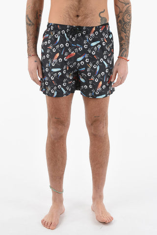 Nylon ALL OVER HAWAII Swim shorts