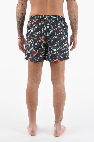 Nylon ALL OVER HAWAII Swim shorts