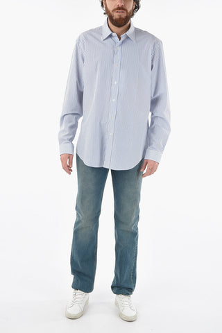 MM10 Striped Shirt with Spread Collar