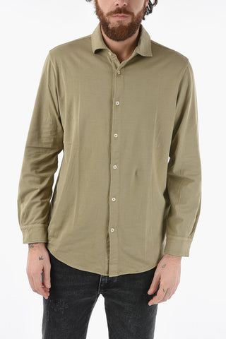 Contrasting Buttons Cottons Stretch PALMER Polo Shirt