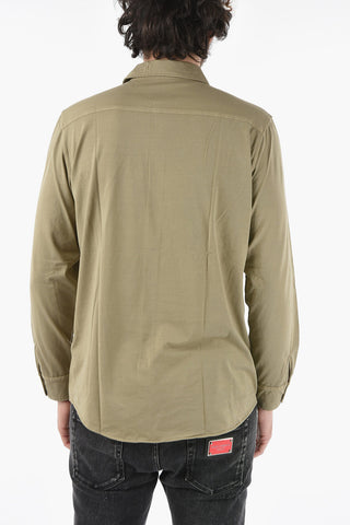 Contrasting Buttons Cottons Stretch PALMER Polo Shirt