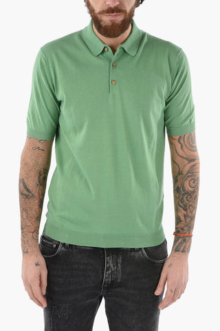 Solid Color Cotton Polo Shirt