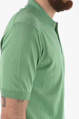 Solid Color Cotton Polo Shirt