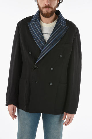 MM10 Linen and Viscose UNISEX Double Breasted Blazer