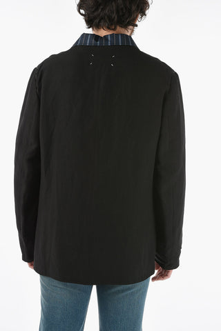 MM10 Linen and Viscose UNISEX Double Breasted Blazer