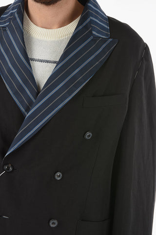 MM10 Linen and Viscose UNISEX Double Breasted Blazer