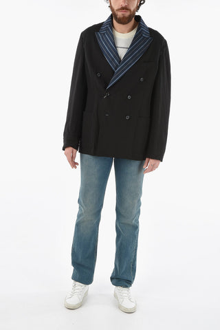 MM10 Linen and Viscose UNISEX Double Breasted Blazer