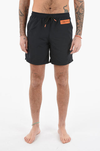 Costume da Bagno Boxer in Nylon con Coulisse