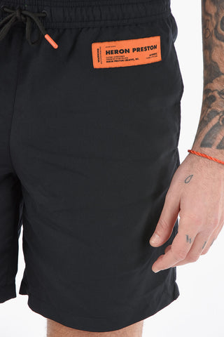 Costume da Bagno Boxer in Nylon con Coulisse