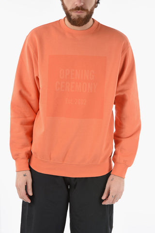 Fleeced Cotton Crew-neck Sweatshirt