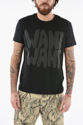 MELANIE MATRANGA Printed Crewneck T-shirt