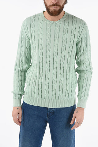Cable Knit Crew-neck Sweater