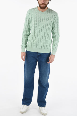 Cable Knit Crew-neck Sweater