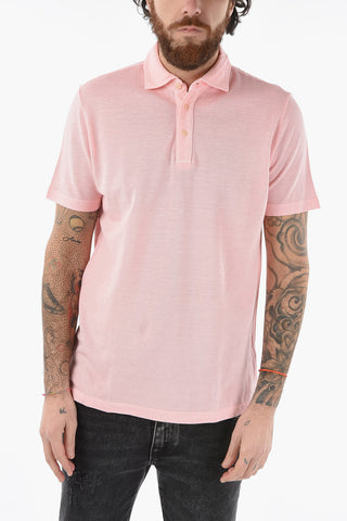 Piquet Linen and Cotton 3 Bottons GEORGE Polo Shirt
