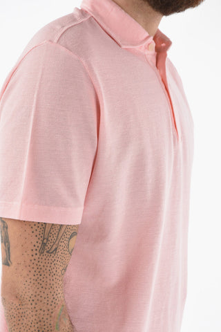 Piquet Linen and Cotton 3 Bottons GEORGE Polo Shirt