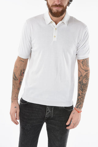Solid Color Cotton Polo Shirt