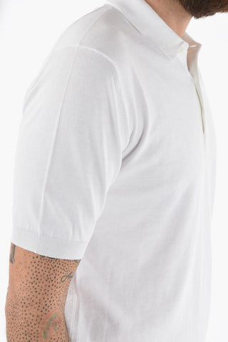 Solid Color Cotton Polo Shirt