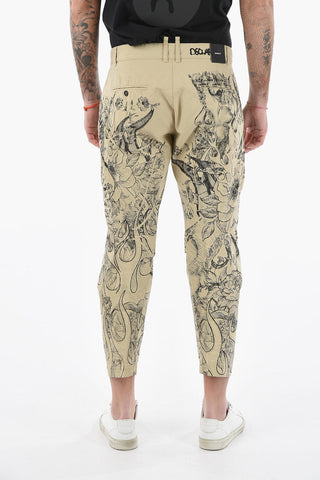 Pantaloni Crop Skipper Fit a Fantasia