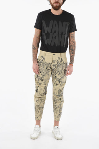 Pantaloni Crop Skipper Fit a Fantasia