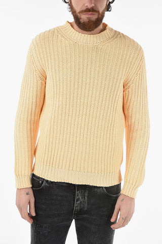 Solid Color Crew-neck Sweater